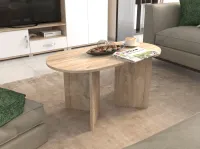 V lábú Dohányzóasztal Ovál Tetővel 2